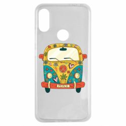 Чехол для Xiaomi Redmi Note 7 Hippie bus - PrintSalon