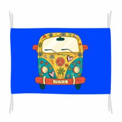 Флаг Hippie bus - PrintSalon