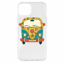 Чехол для iPhone 14 Plus Hippie bus - PrintSalon