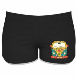 Женские шорты Hippie bus - PrintSalon