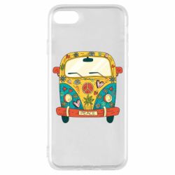 Чехол для iPhone 7 Hippie bus - PrintSalon