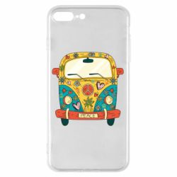 Чехол для iPhone 7 Plus Hippie bus - PrintSalon