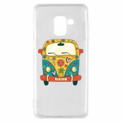 Чехол для Samsung A8 2018 Hippie bus - PrintSalon