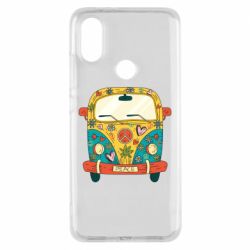 Чехол для Xiaomi Mi A2 Hippie bus - PrintSalon