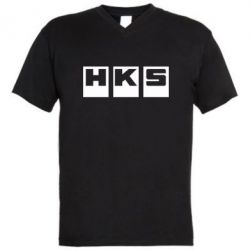 Чоловіча футболка з V-подібним вирізом HKS - PrintSalon