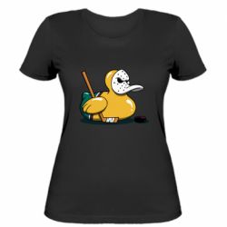 Женская футболка Hockey duck - PrintSalon