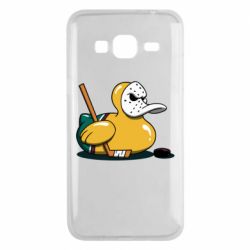 Чехол для Samsung J3 2016 Hockey duck - PrintSalon