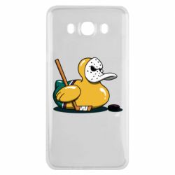 Чехол для Samsung J7 2016 Hockey duck - PrintSalon