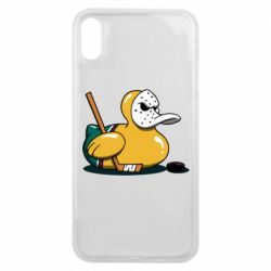 Чехол для iPhone Xs Max Hockey duck - PrintSalon