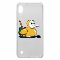 Чехол для Samsung A10 Hockey duck - PrintSalon