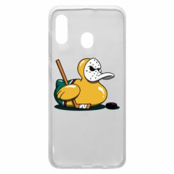 Чехол для Samsung A20 Hockey duck - PrintSalon