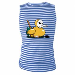 Майка-тельняшка Hockey duck - PrintSalon