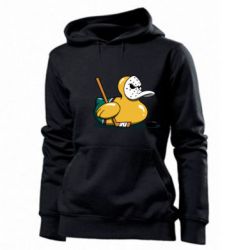 Женское худи Hockey duck - PrintSalon