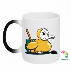 Чашка-хамелеон Hockey duck - PrintSalon