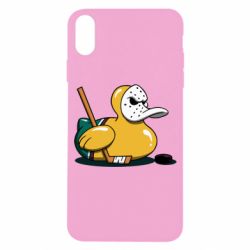 Чехол для iPhone X/Xs Hockey duck - PrintSalon