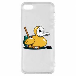 Чохол для iphone 5/5S/SE Hockey duck-PrintSalon Чохол для iphone 5/5S/SE Hockey duck