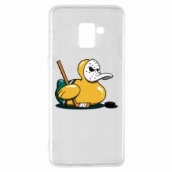 Чехол для Samsung A8+ 2018 Hockey duck - PrintSalon