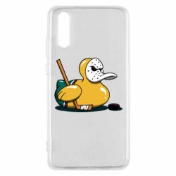 Чехол для Huawei P20 Hockey duck - PrintSalon