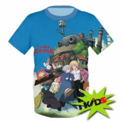 Дитяча 3D футболка Ходячий замок