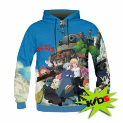 Дитяче 3D худі Ходячий замок - PrintSalon