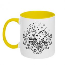 Чашка двухцветная 320ml Hogwarts - PrintSalon