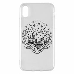 Чехол для iPhone X/Xs Hogwarts - PrintSalon