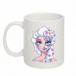 Чашка 320ml Холодное сердце арт Эльза