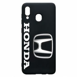 Чехол для Samsung A20 Honda 3D Logo - PrintSalon