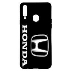 Чехол для Samsung A20s Honda 3D Logo - PrintSalon