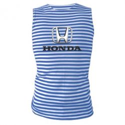 Майка-тельняшка Honda 3D Logo - PrintSalon