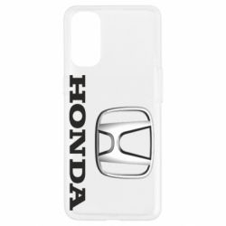 Чехол для Oppo Reno 4 Honda 3D Logo - PrintSalon