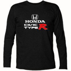 Футболка с длинным рукавом Honda Civic Type R - PrintSalon