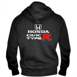 Мужское худи на молнии Honda Civic Type R