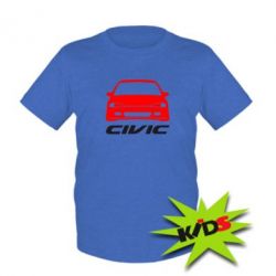 Детская футболка Honda Civic - PrintSalon