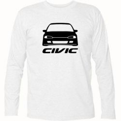 Футболка с длинным рукавом Honda Civic - PrintSalon