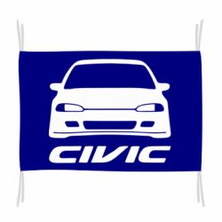 Флаг Honda Civic - PrintSalon