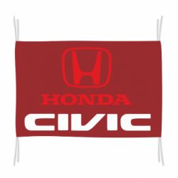 Флаг Honda Civic - PrintSalon