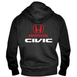 Мужское худи на молнии Honda Civic