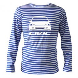 Тельняшка с длинным рукавом Honda Civic - PrintSalon
