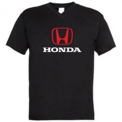 Мужская футболка  с V-образным вырезом Honda Classic - PrintSalon