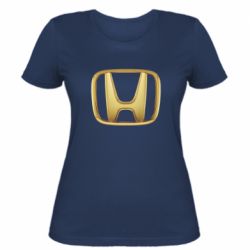 Женская футболка Honda Gold Logo - PrintSalon