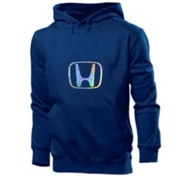 Мужское худи Honda logo Голограмма - PrintSalon