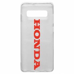Чехол для Samsung S10+ Honda надпись - PrintSalon
