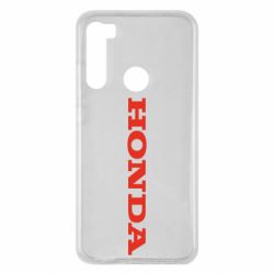 Чехол для Xiaomi Redmi Note 8 Honda надпись - PrintSalon