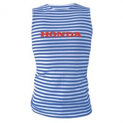 Майка-тельняшка Honda надпись - PrintSalon