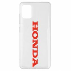 Чехол для Samsung A51 Honda надпись - PrintSalon