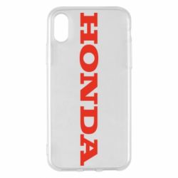 Чехол для iPhone X/Xs Honda надпись - PrintSalon