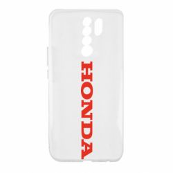 Чехол для Xiaomi Redmi 9 Honda надпись - PrintSalon