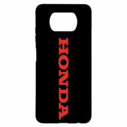 Чехол для Xiaomi Poco X3 Honda надпись - PrintSalon
