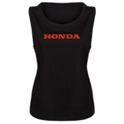 Женская майка Honda надпись - PrintSalon
